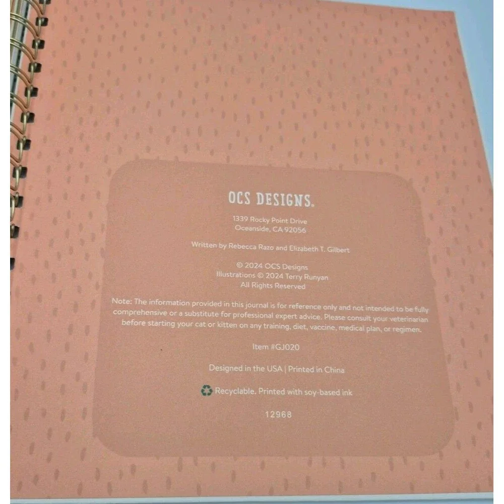 It’s My Cats World Journal. By OCS Designs, 104 Pages New.
